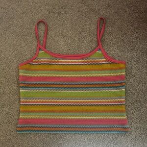 Multicolor Striped Women's Top